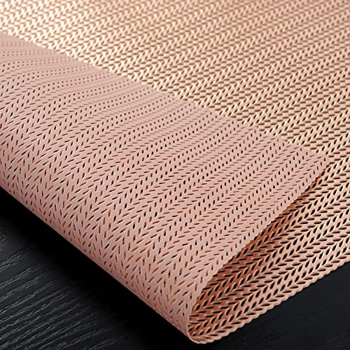 Hosoncovy PVC Hollow Table Runner Non-slip Decorative Table Mats Placemat for Home Party Kitchen Dining Wedding Decor (150CM X 34CM) (Gold) - Image 3