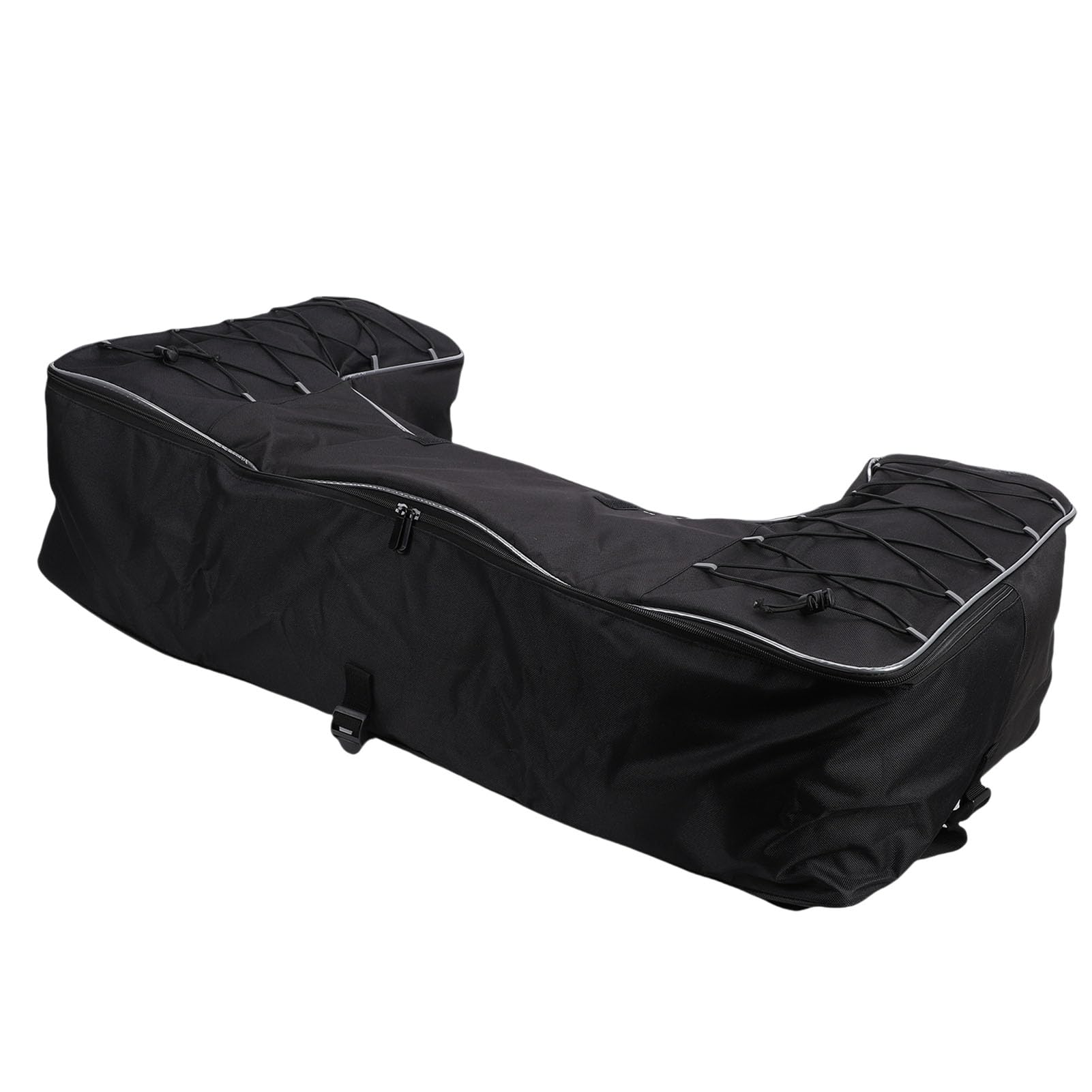 Asixxsix Sac de Rangement pour Quad, 50 L, en Tissu Oxford 900D, avec Plusieurs Compartiments, Compatible avec la Plupart des quads équipés d'un Porte Bagages arrière.