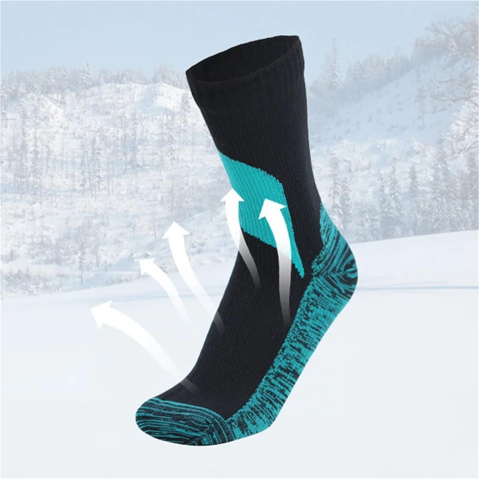 Wasserdichte Socken Herrensocken Atmungsaktive Wasserdichte Ski-Campingsocken Winter Warme Fußballsocken Wasserdicht Heizung Angeln Schneesocken Herrenbekleidung FüR Wie Laufen
