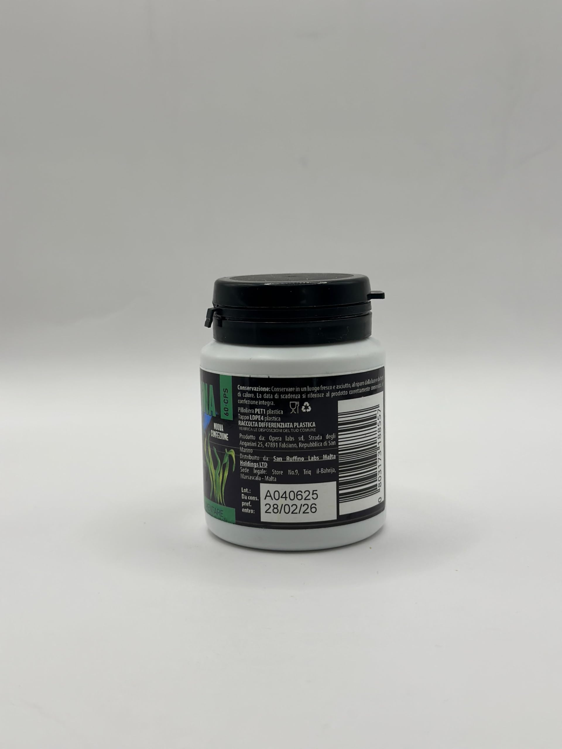Spirulina Turbo Integratore Alimentare con Spirulina 240 Capsule | Con spirulina ad alto contenuto proteico, supporta il senso di sazietà e il benessere quotidiano.