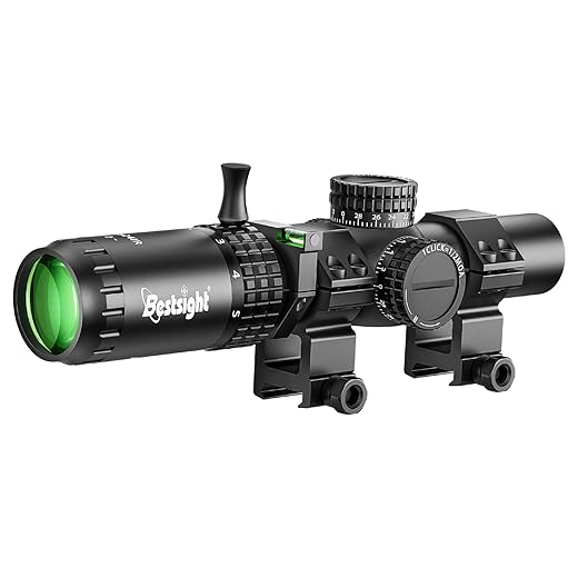 BESTSIGHT 1-5X24 Rifle Scope for LPVO,Fully Multi-Coated Lens,Wind and Elevation Adjust, 30mm Diameter,Milling Reticle(Variable Power,sfp,) Low Power Variable Optic Scope