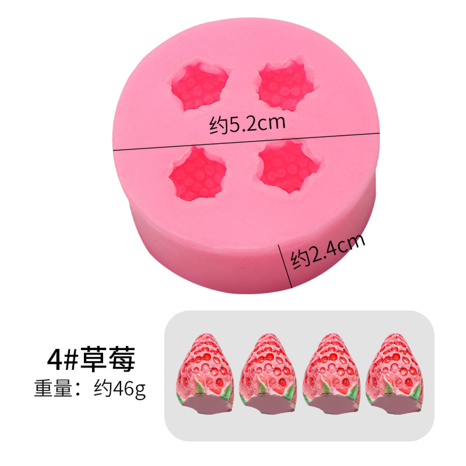 Weiße Silikonformen Für Cupcakes - Heidelbeere, Himbeere & Eiskugel Motive