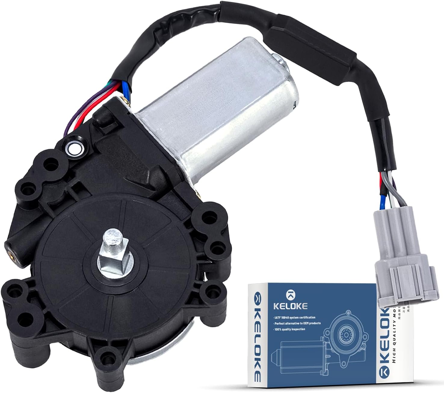 KELOKE Power Window Lift Motor Compatible with Nissan TITAN 2004-2019, TITAN XD 2017-2019, Armada 2005-2014, Pathfinder Armada 2004 & INFINITI QX56 2004-2013, Front Passenger Side,Replace# 80730-9FJ0A
