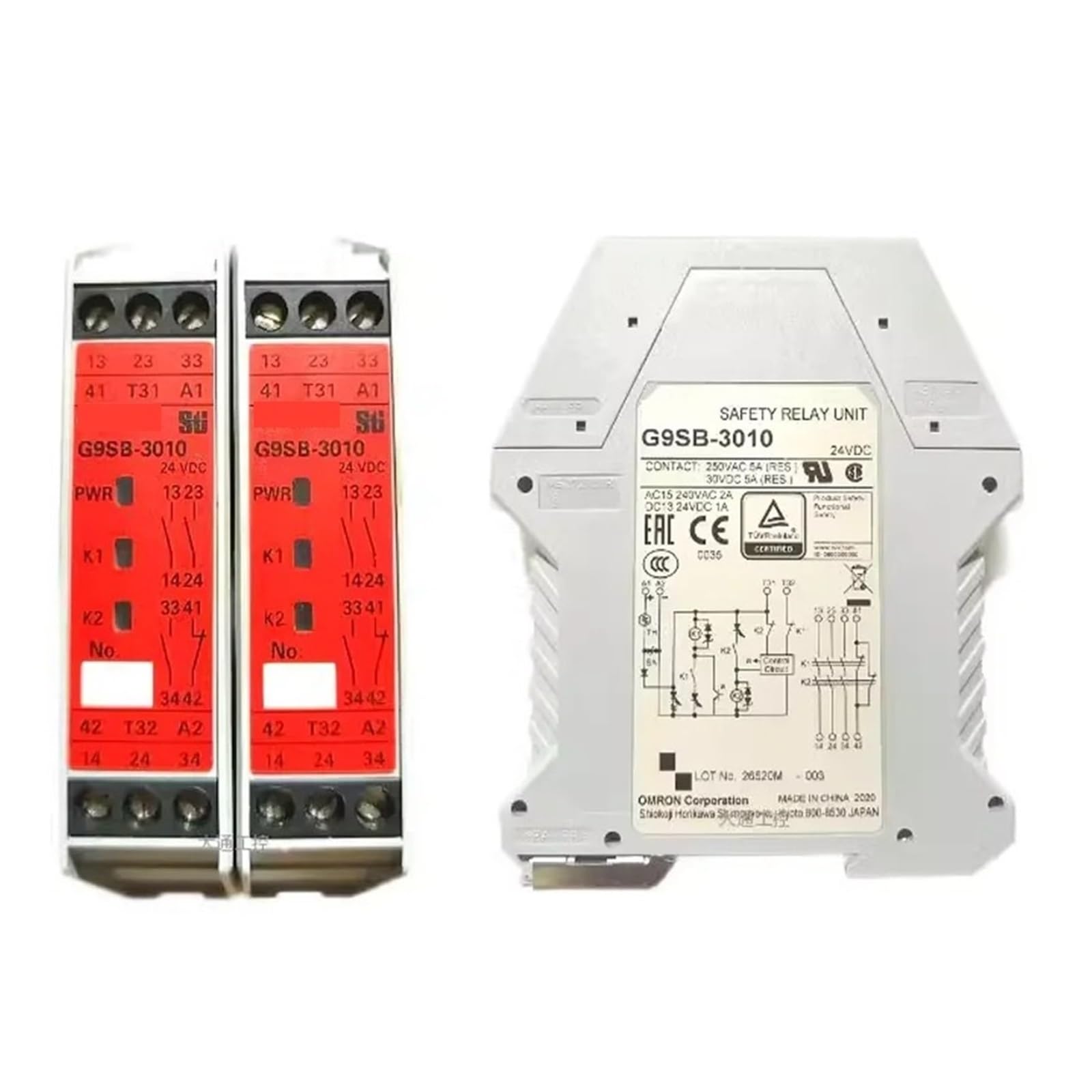 Relé de seguridad serie G9SB- 200-B 200-D 3012-C 3012-A 301-B 3010 2002-C 2002-A 301-D