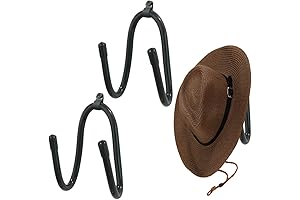 Adjustable Cowboy Hat Rack Holder for Wall