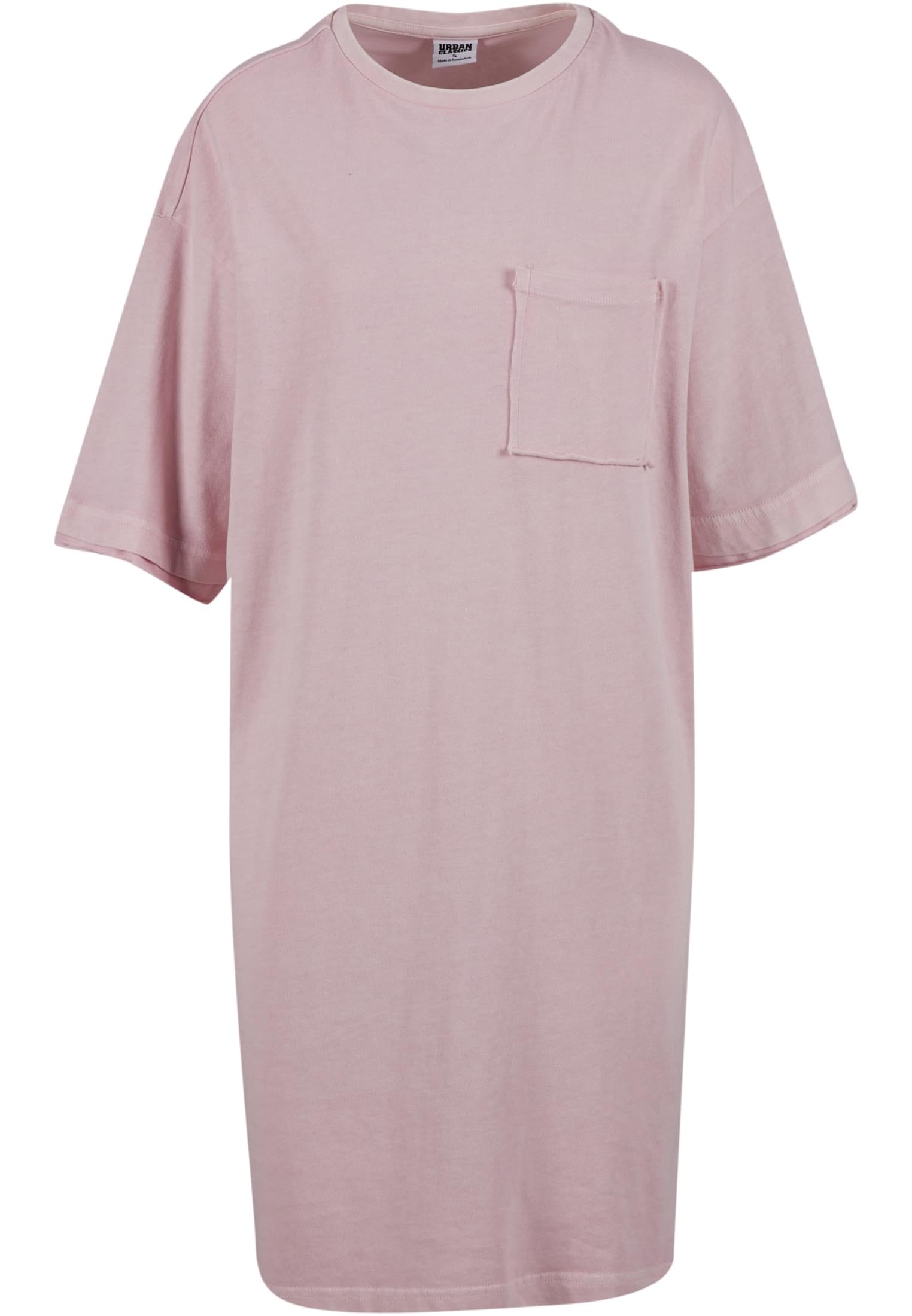Urban Classics Damen Kleid Ladies Washed Jersey T-Shirt Dress, Damen-T-Shirt-Kleid aus gewaschenem Jersey, lockere Passform, Größen XS - 5XL