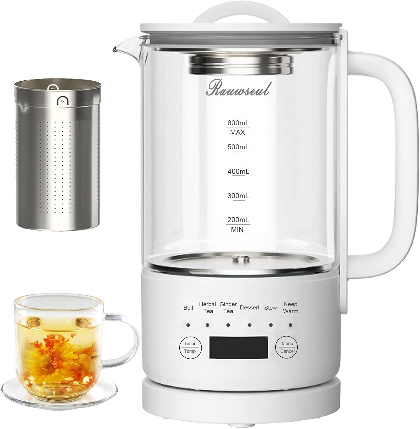 Besuche Rauwseul Multifunktions-Wasserkocher – 6 Kochmodi & Timer