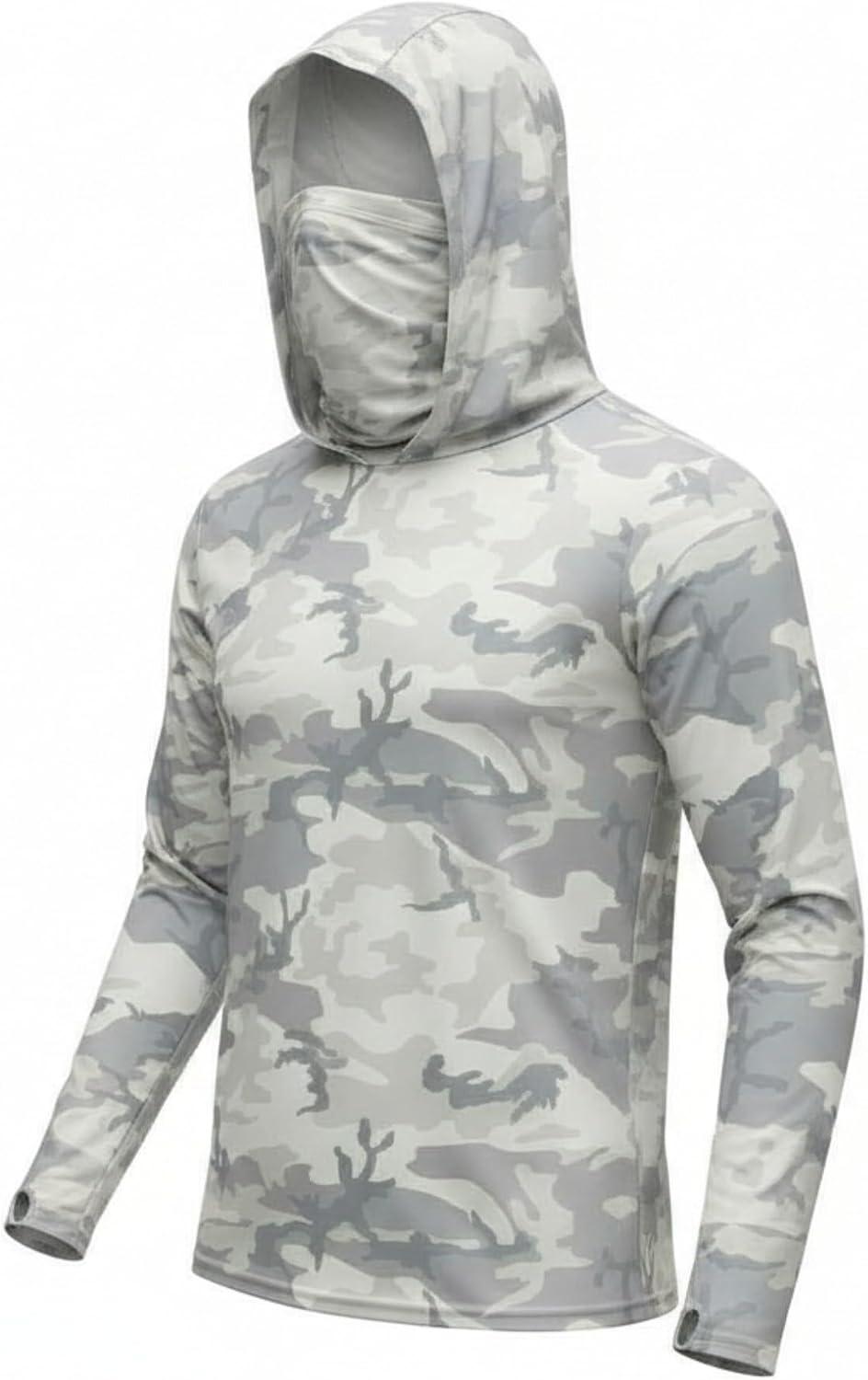 CAMOUDOME - Long Sleeve UV Protection Hoodie Hiking Rash Guard Swimming Running