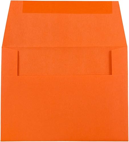 Miniatura 4 de JAM Paper, sobre para invitación de papel reciclado, color amarillo fuerte, 4 tamaños, 50 por Paquete