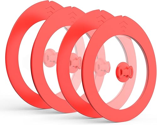 Paquete de 4 tapas de repuesto para Pyrex 7201-PC 4 tazas recipientes de vidrio para mezclar tazones de silicona, cubierta de almacenamiento a