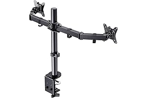 ErGear Dual VESA Monitor Mount: Ultimate Desk Organization for Enhanced Productivity