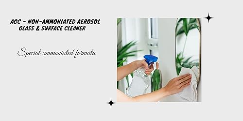 Sun-Glo Limpiador de vidrio en aerosol (AGC) – Spray limpiador de vidrio premium, brillo multisuperficie para limpiar ventanas, sin amoníaco,