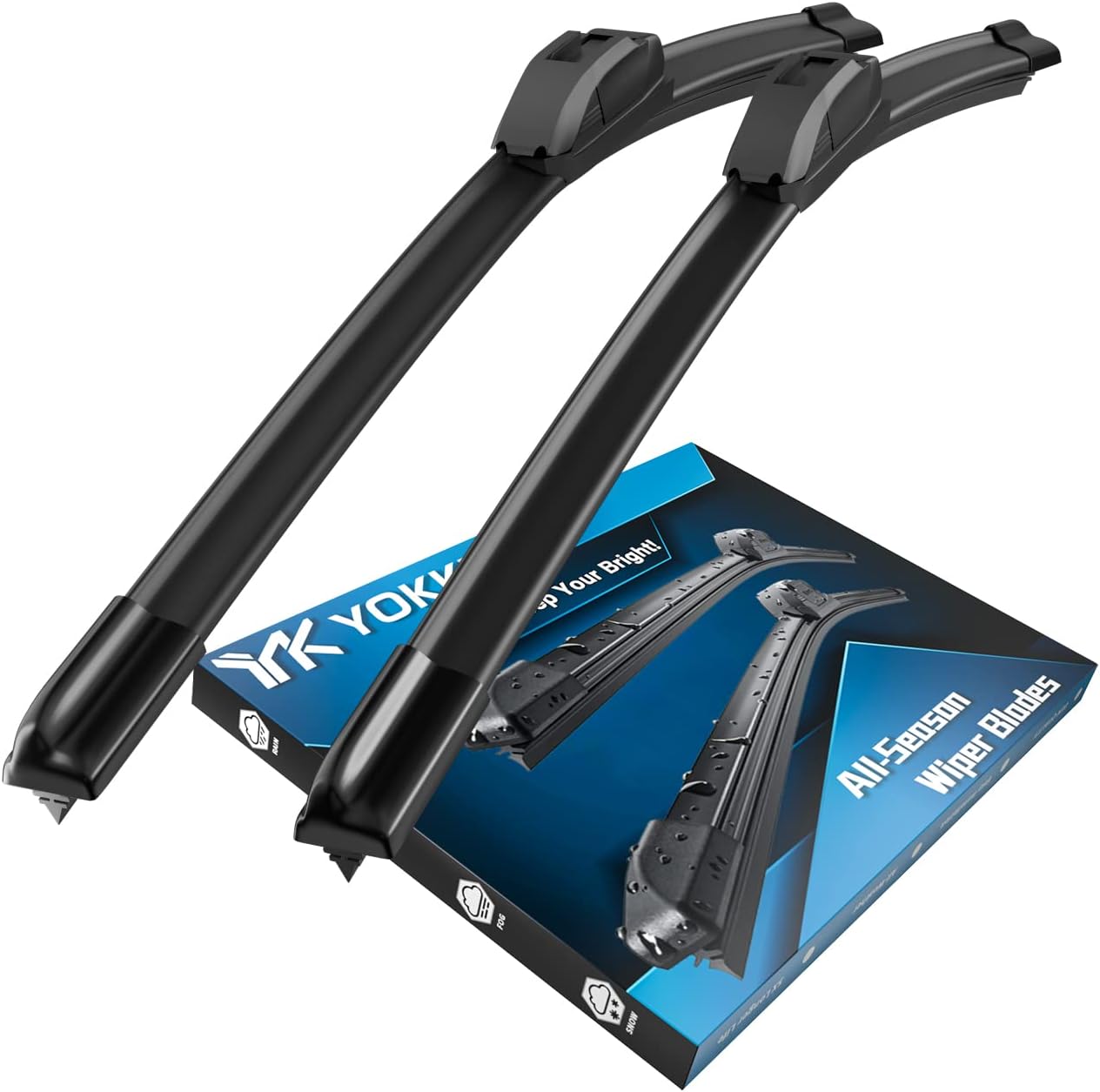 YOKKIP 22"+22" Windshield Wiper Blades Replacement for