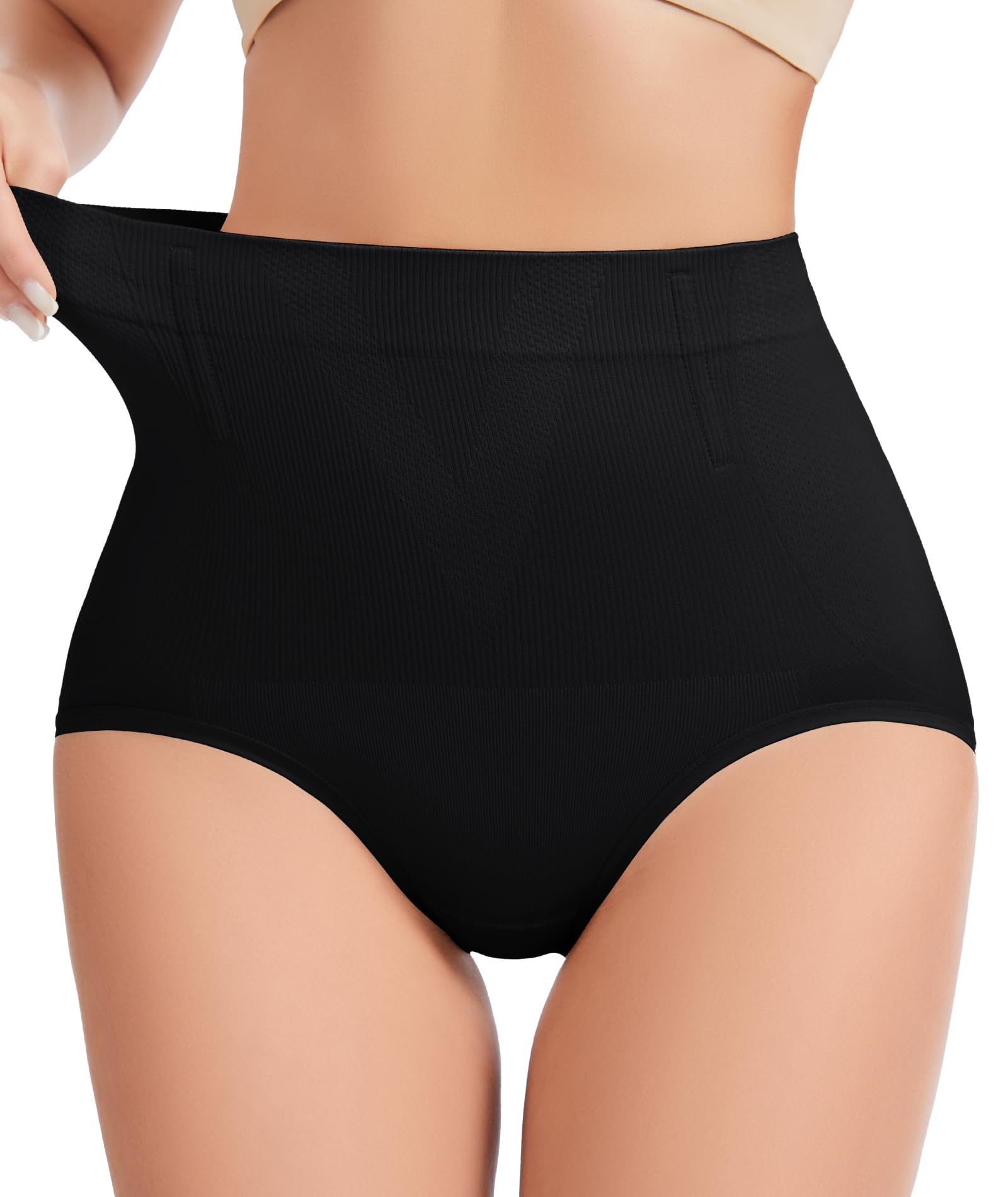 Photo 1 of FVACPJ Tummy Control Shapewear Panties - High Waisted Shapewear Underwear for Women Body Shaping Briefs Seamless Panty Girdle