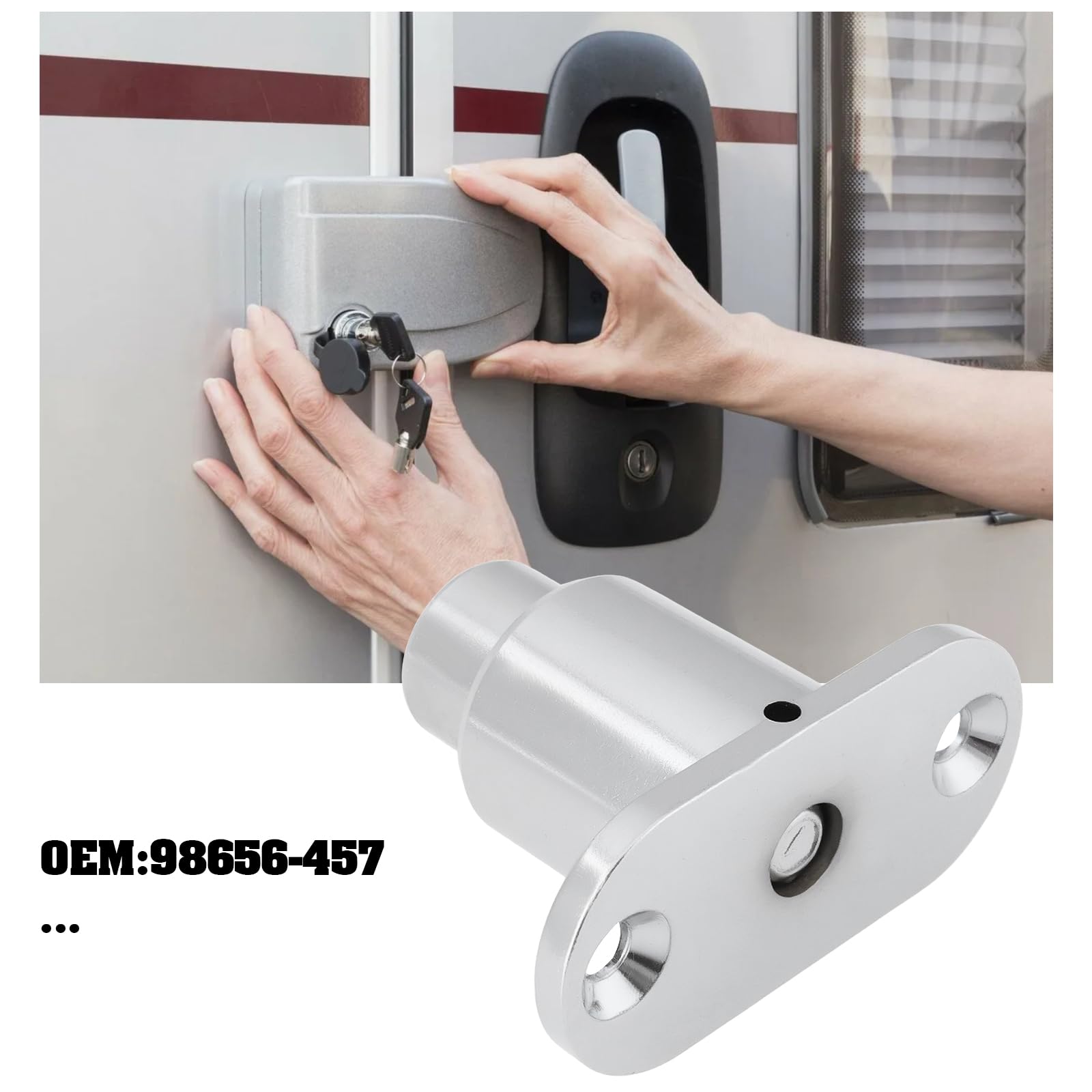 The Lord of the Tools Safe Door Lock Kit with 2 Keys Replace 98656-457 Compatible with Fiamma - Image 2