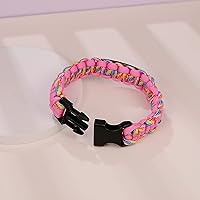 Vista 63 de Pulsera de alerta médica Paracord para hombres y mujeres Pulsera de identificación médica de acero inoxidable con hebillas de liberación lateral