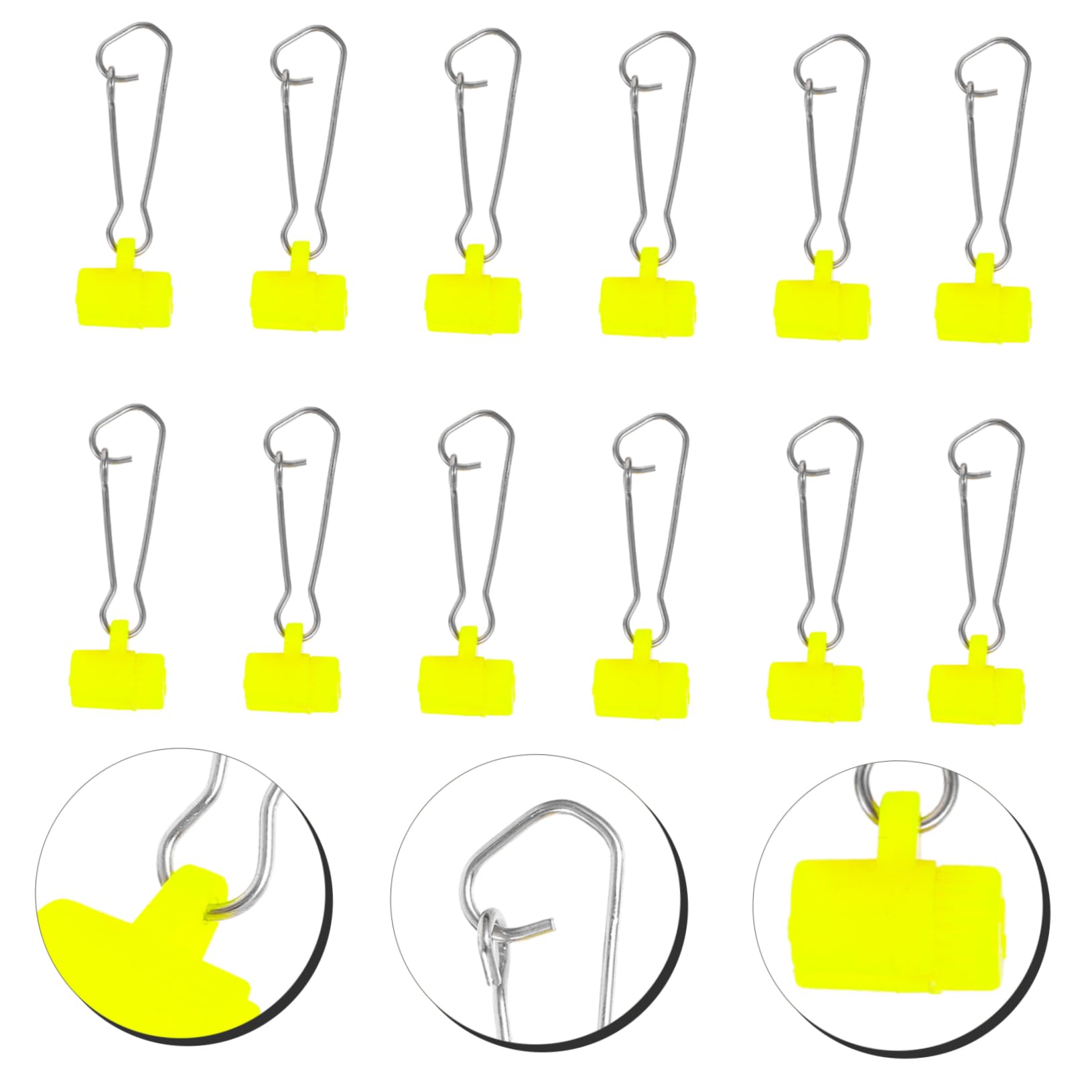 BESTonZON Accesorios De Pesca Mosquetón Giratorio De Pesca con Cerradura Llave para Pescador Señuelo para Lubina Ganchos A Presión Aparejos De Pesca En El Mar Broches De Pesca Gruesos