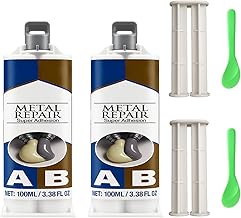 Metal Adhesive, Made in Germany, For Metal Repair & Casting, Strong Adhesion, Instant Repair, High and Low Temperature, Oil Resistant, Compatible with Aluminum, Stainless Steel, Iron, DIY Crafts,