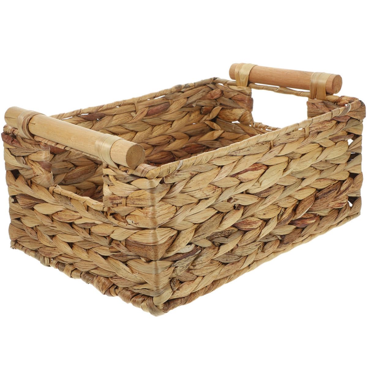 Panier de rangement en rotin tressé grosse capacité pour optimiser vos placards