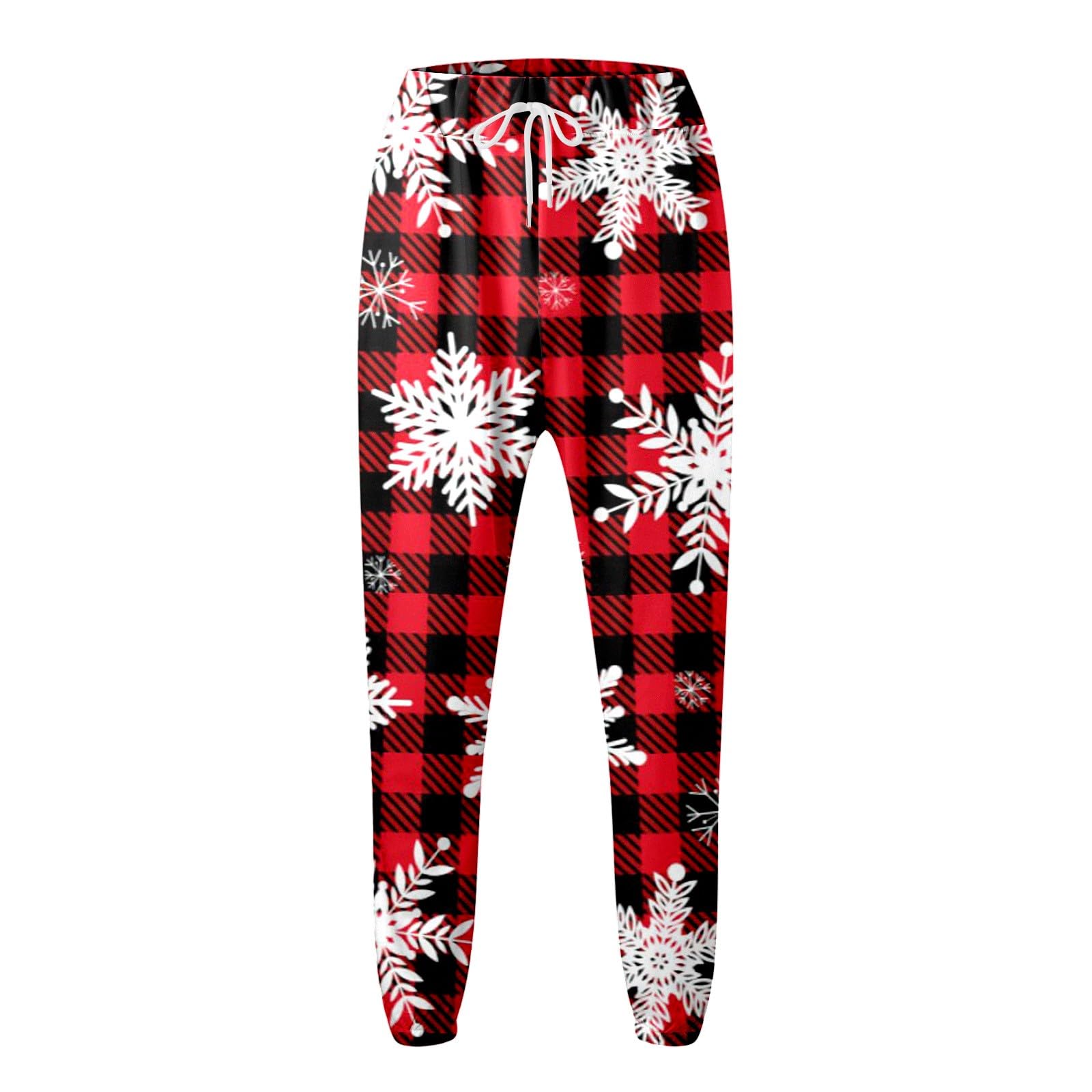Generisch Maglione natalizio da uomo, set di 2 pezzi, set di magliette abbinate, tuta da allenamento, in due pezzi, comoda felpa con cappuccio