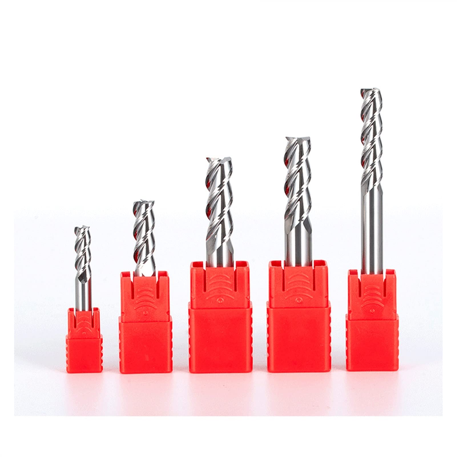Metal HRC55 3 frezy końcowe z węglików spiekanych aluminium miedź frezy do drewna, stal wolframowa, średnica krawędzi: 16 x 16DX100L 3F, wymiary: 20 szt.)