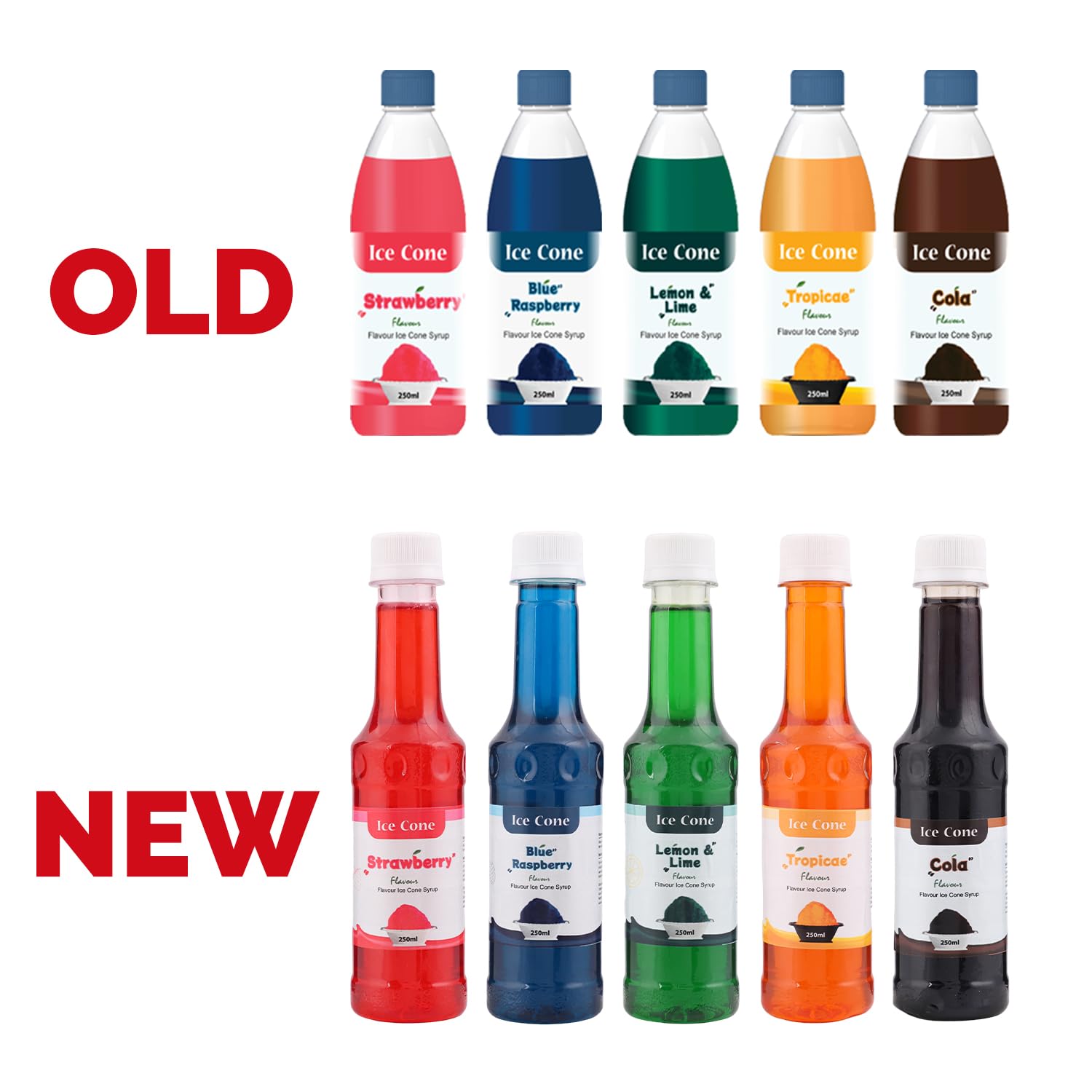 jarabe (250, Blue Raspberry, Classic Cola, Strawberry, Lemon & Lime Tropical)