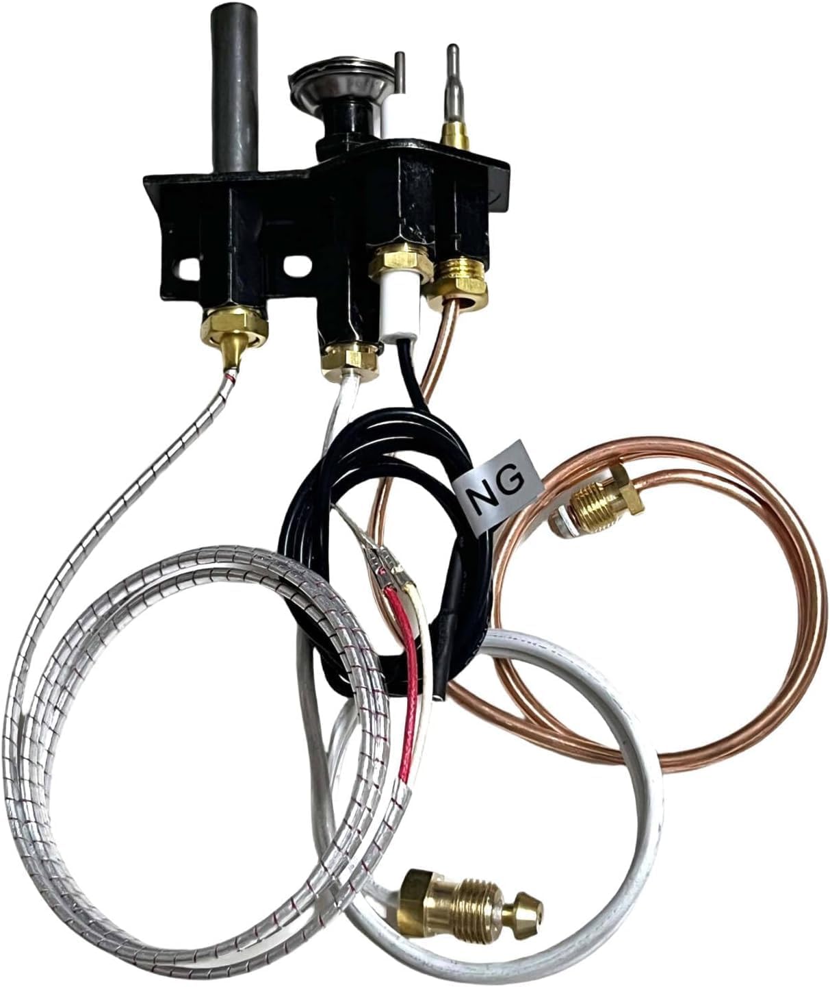 69L17 J4117 108084-02 Fireplace Natural Gas Pilot Assembly Compatible with Lennox, Ihp, Serefina, Superior, Astria, Merit Direct Vent Natural Gas Fireplaces with Flame Sensor