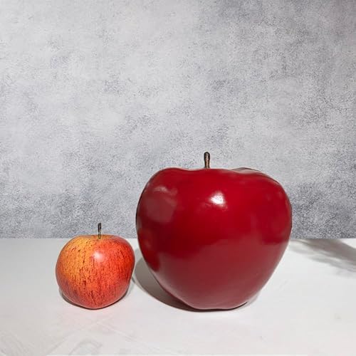 Miniatura 4 de Flora Bunda Centro de mesa grande artificial brillante de 6 pulgadas, manzana, verde