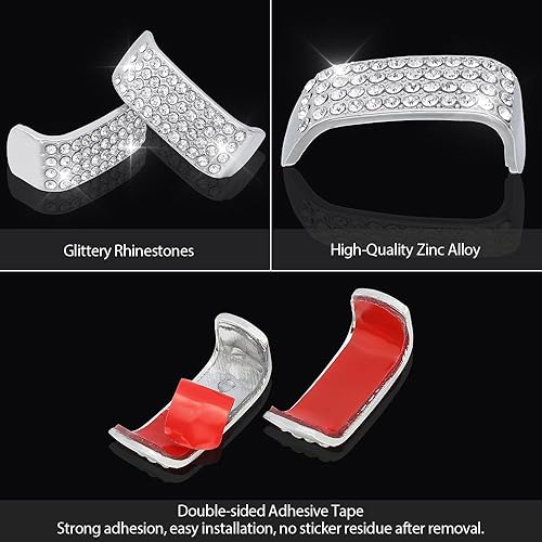 Miniatura 4 de 1797 Accesorios brillantes para Jeep Wrangler Gladiator Limpiaparabrisas Adhesivos para Interruptor Interior de Coche Luces de Señal Giratorio