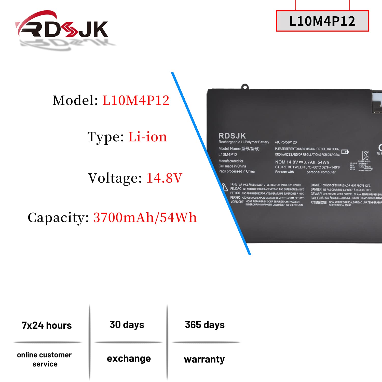 Amazon.com: RDSJ L10M4P12 Laptop Battery for Lenovo IdeaPad U300