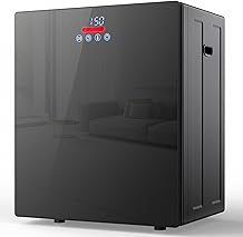 EUHOMY 1.5 Cu.ft. Portable Clothes Dryer, 850W Compact Dryer with Exhaust Hose, Mirror Finish, LCD Touch Panel, 4 Drying Modes, 5.5lbs Capacity, Portable Dryer for Apartments, Dorms, Rvs, Black