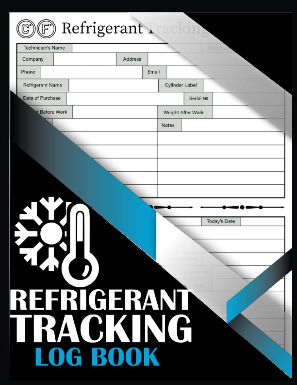 Buy Refrigerant Tracking Log Book HVAC Technician Refrigerant Log Book