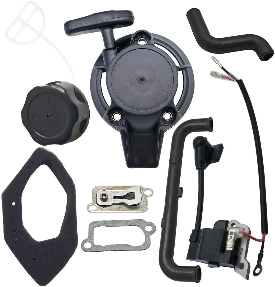 Recoil Starter Ignition Coil Oil Outlet Plate Tube Cap Kit Fit For GX25 GX25N 25 25N Lawn Mower Small Engine Part