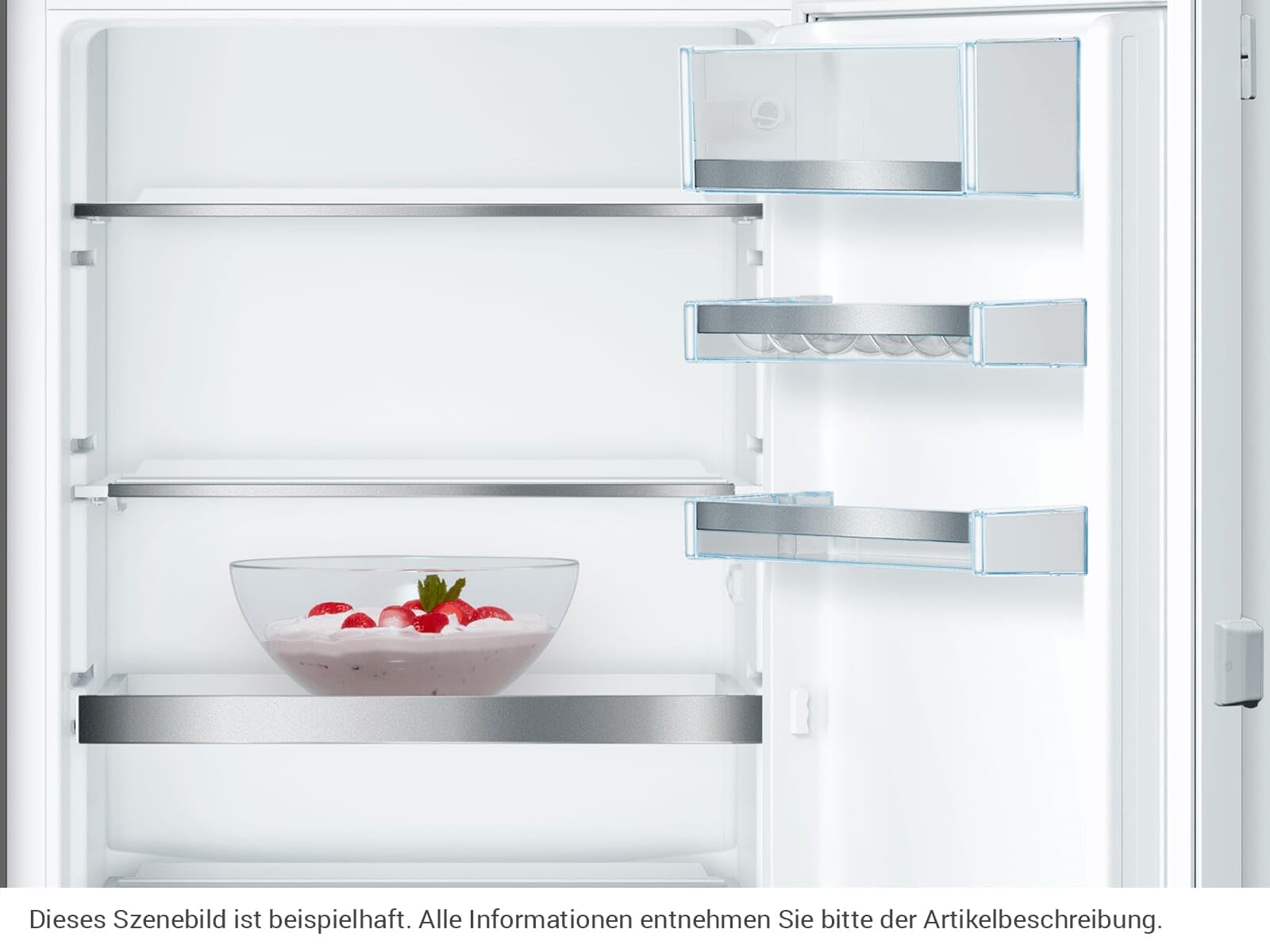 Bosch KIS77AFE0 seria 6 lodówko-zamrażarka do zabudowy, wnęka 158 x 56 cm, chłodzenie 169 l + 61 l zamrażanie, zawias płaski, Made in Germany, VitaFresh plus 2 x dłuższa świeżość, LowFrost rzadziej
