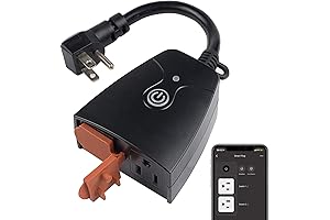 HBN Smart WiFi Outdoor Plug Extender with Two Outlets