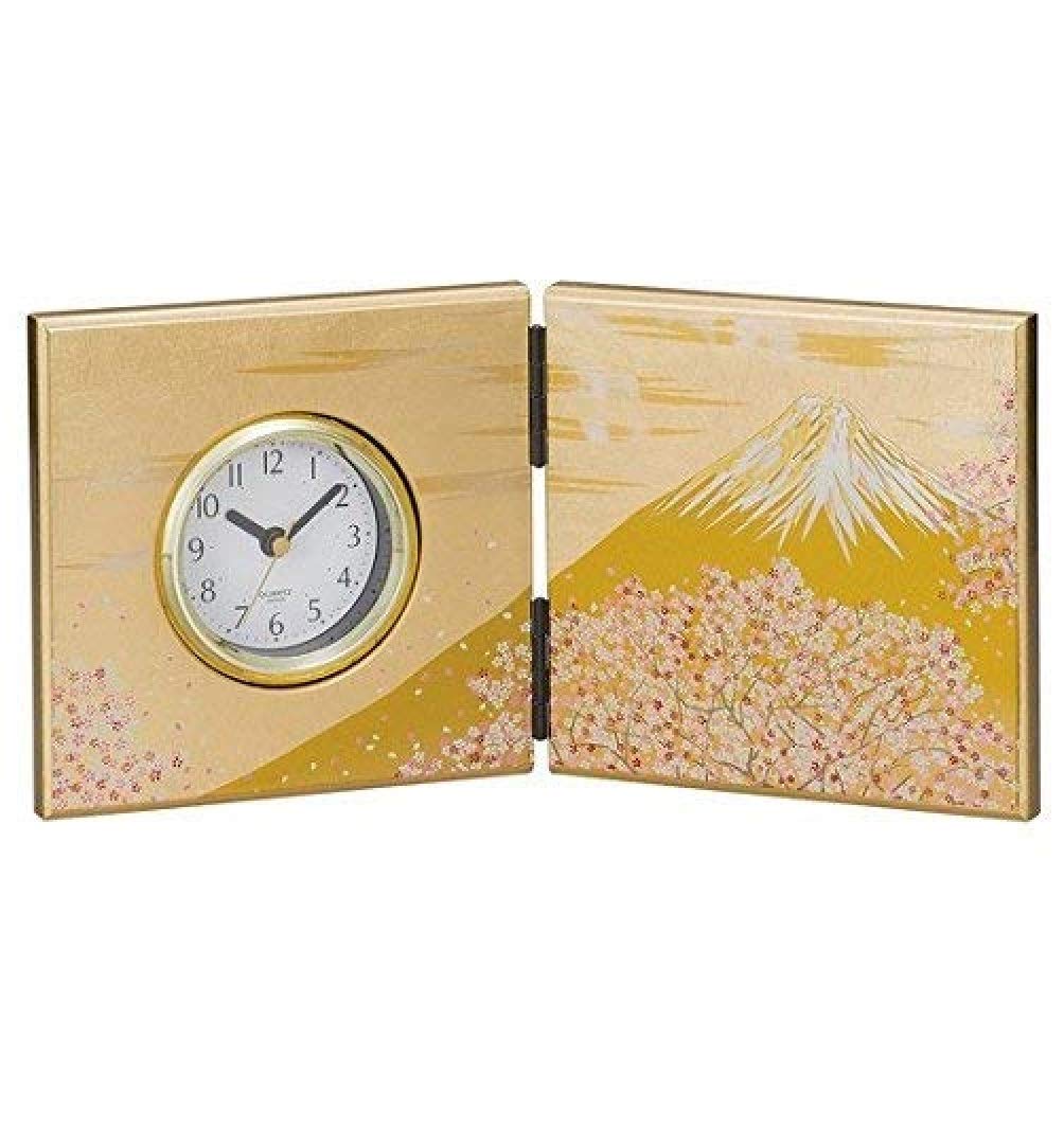 Amazon.co.jp: 山中漆器 屏風時計 富士雅桜 小 MIYABI 日本の伝統美