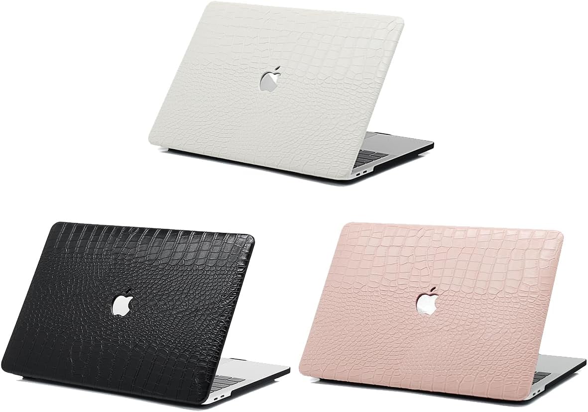 Personalized Custom Name Case for MacBook Air 13 inch M4 2025 2024 2023 2022 M3 M2 A3240 A3113 A2681, Add Your Signature Text Crocodile Leather Plastic Hard Protective Cover Shell Gift for Her Him