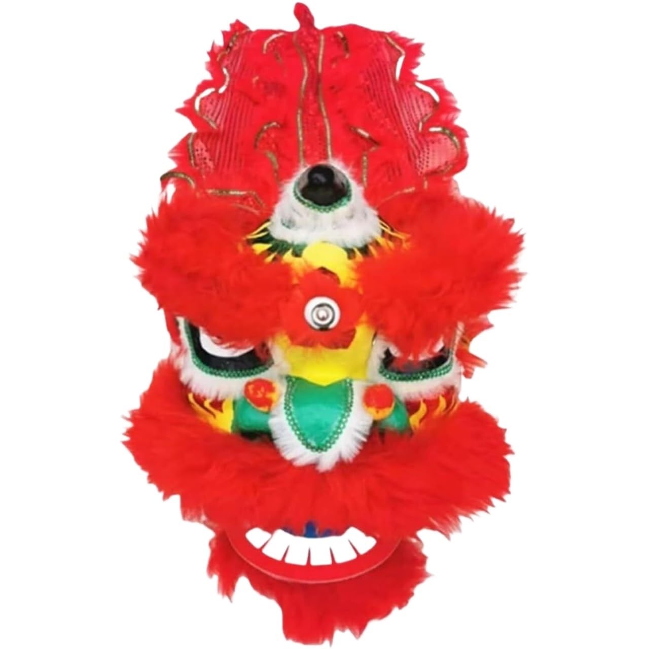 BJfhRH Outdoor Sports Traditional Chinese Lion Dance For Fitness Entertainment New Year Spring Mascot Decorations Festival Celebration(Rosso)