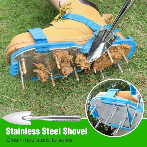 Lawn Aerator Shoes for Grass - Pre-Assembled Grass Aerator Shoes for Lawn - Soil Yard Aerator Tool for Aerating Patio Garden