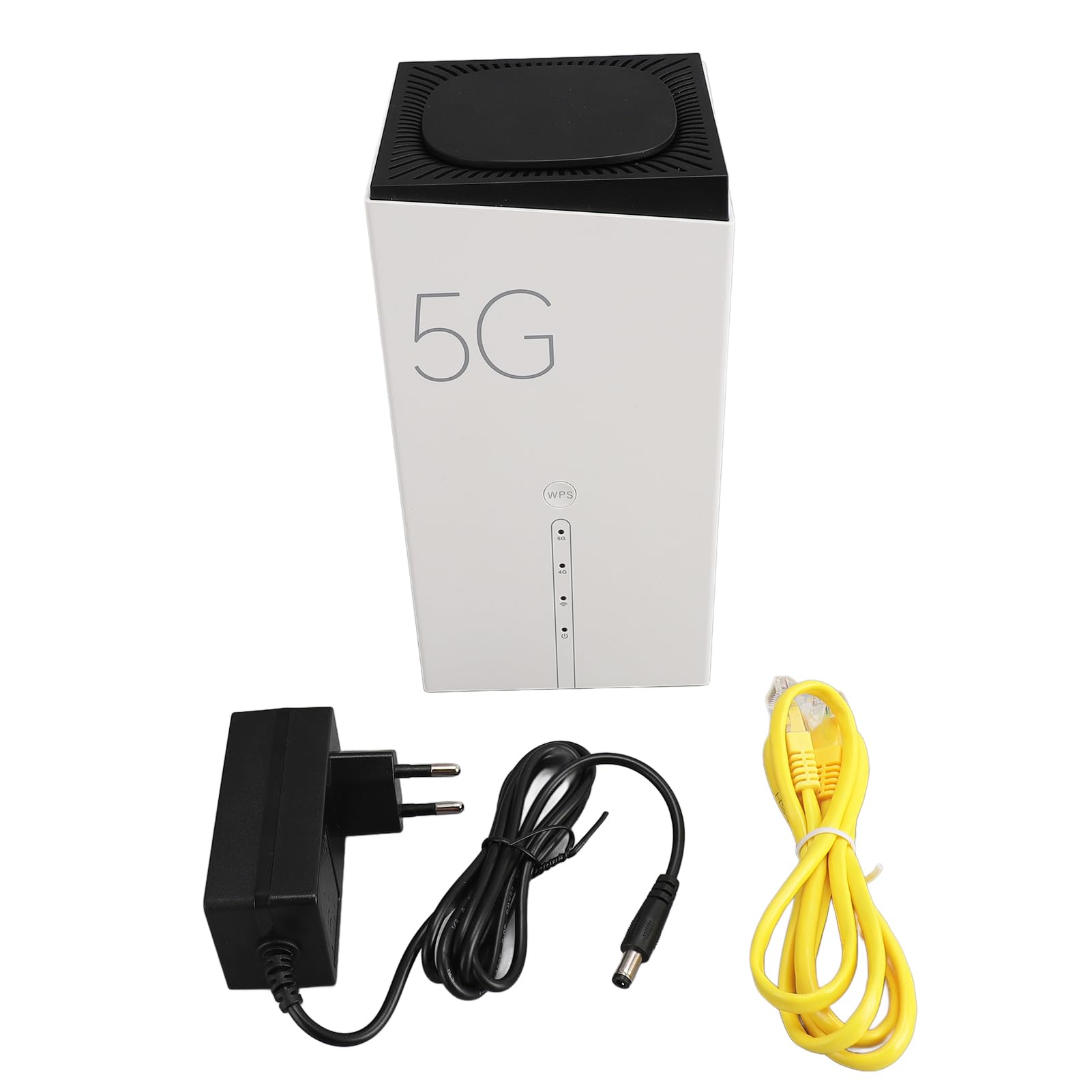 Router 5G SA NSA CPE con Scheda SIM, MTKT750 Fino a 4,67 Gbps, Wifi6 802.11ax Integrato in 8 Antenne Ad Alto Guadagno 4x4 MIMO per Giochi 3 * RJ45 RJ11 Router 5G Portatile (Spina