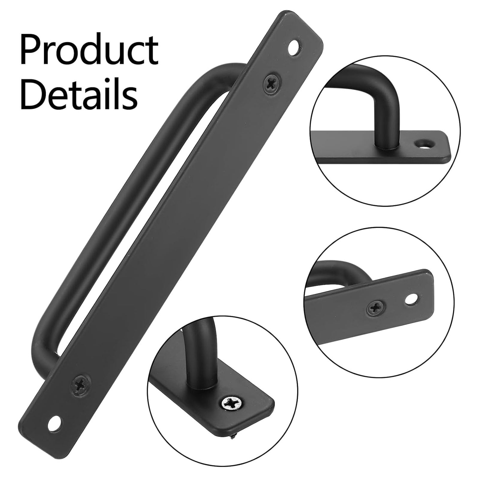 2 Pack Sliding Door Handles, 160mm Hole Center Aluminum Alloy Pull Handles for Interior/Exterior Doors - Image 3