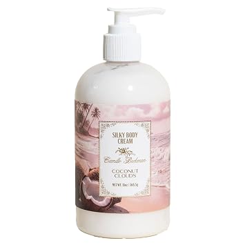 Camille Beckman Silky Body Cream, Coconut Clouds, Daily Moisturizer, 13 oz