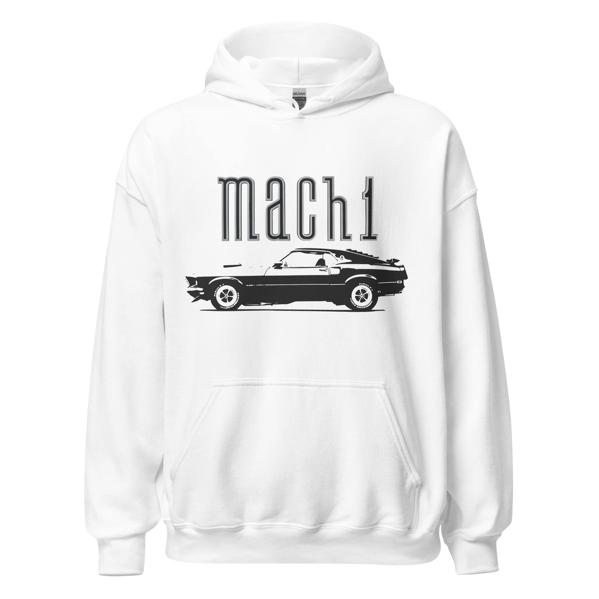 1969 Mach 1 Collector Car Art Stang Driver męska bluza z kapturem