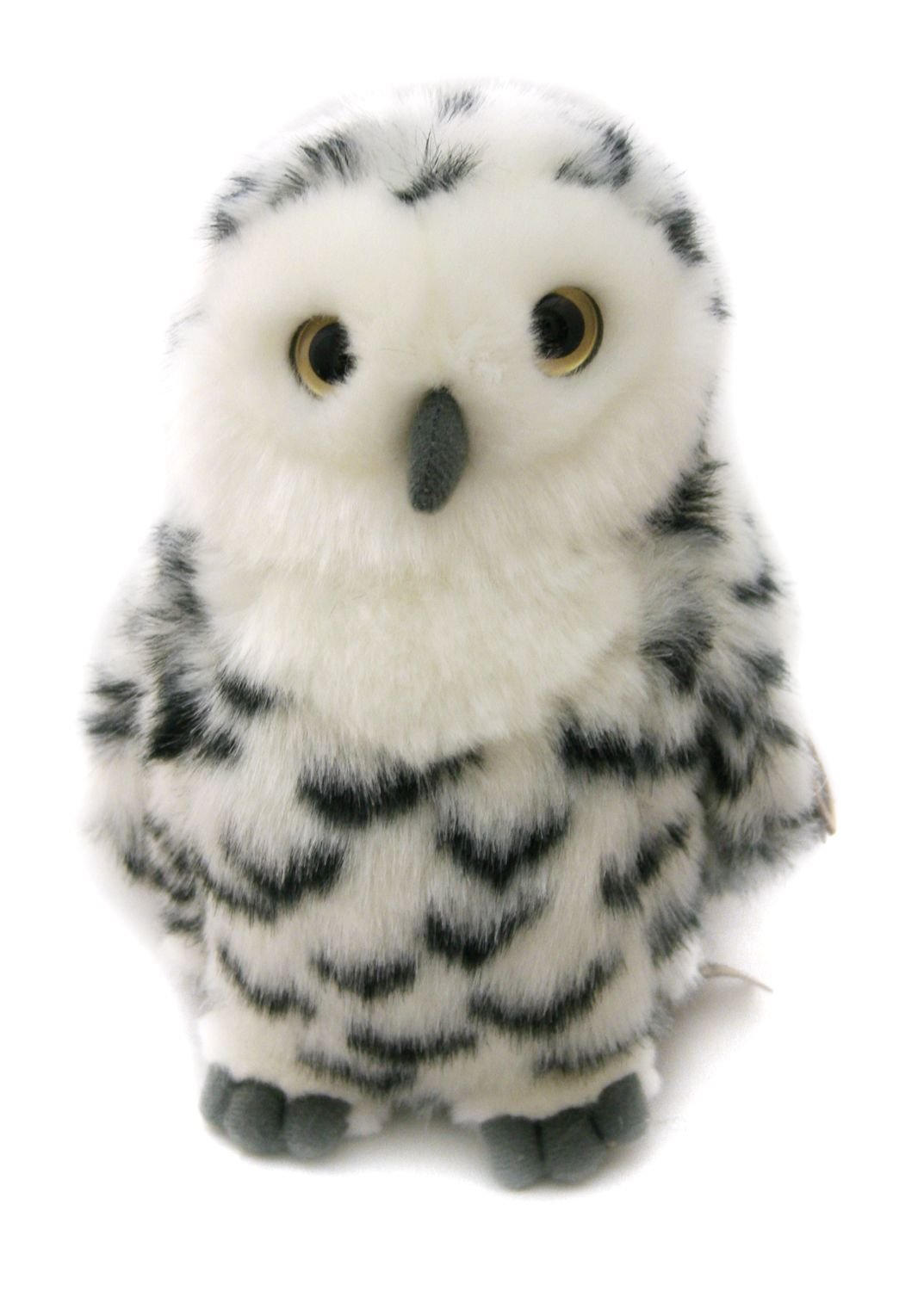 Living Nature Soft Toy - Plush Snowy Owl with 360 Degree Turning Head (18cm), Unbekannt