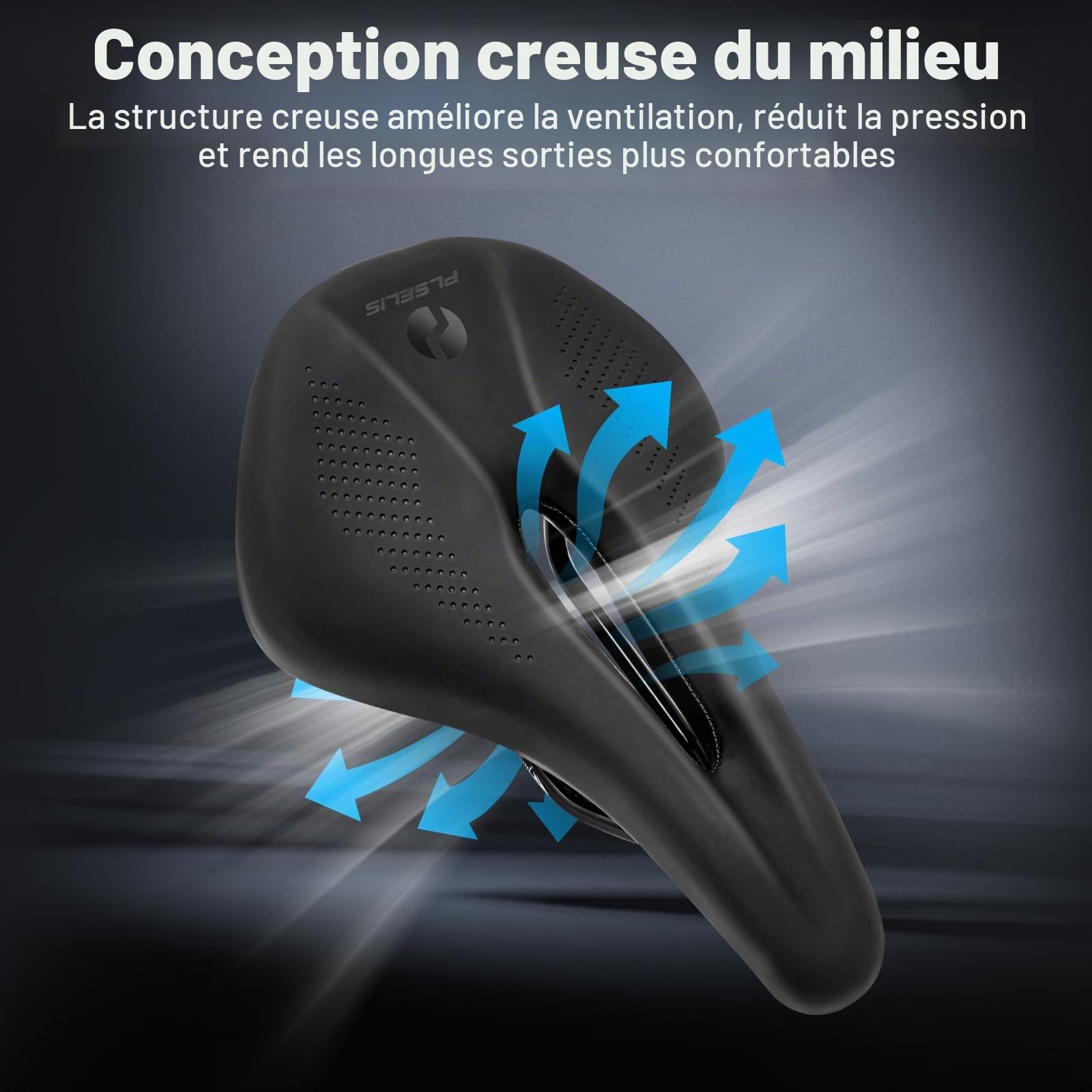 Selle de Velo Ultra Confortable, Femme Selle VTT Confort Homme Siège de Vélo Gel Ergonomique pour Bicyclette VTT Vélos Montagne