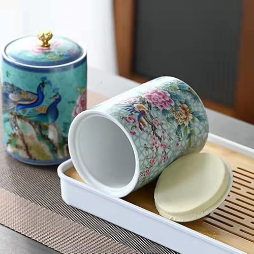 Ceramic Apothecary Jar With Lid Bathroom Accessories Dressing Table Organizer Bathroom Storage Storage Bathroom Decorative Jar Suitable For Cotton Swabs, Balls, Jewelry, Candy (1) #TOP2