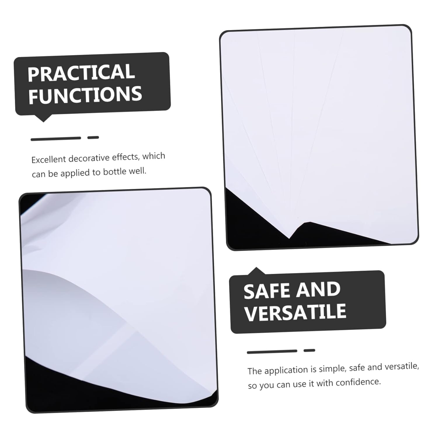 Gatuida 50pcs Heat Resistant Shrink Wrap Film for Tumblers Oven Safe Sublimation Bags Pet Material for Transfer Printing Full-wrap Design for Mugs