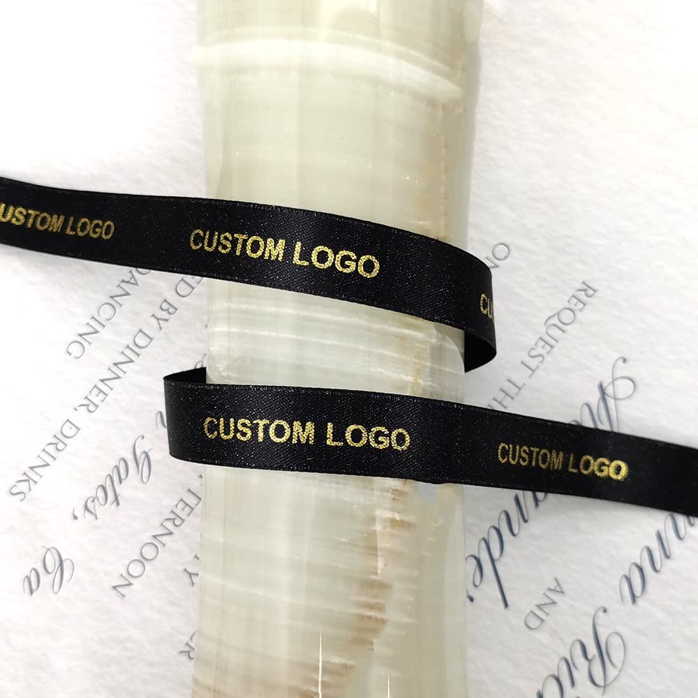 ygm Cinta de satén personalizada para bautizo de 10 mm, 16 mm, 22 mm, 38 mm (cinta de 38 mm, 50 yardas)