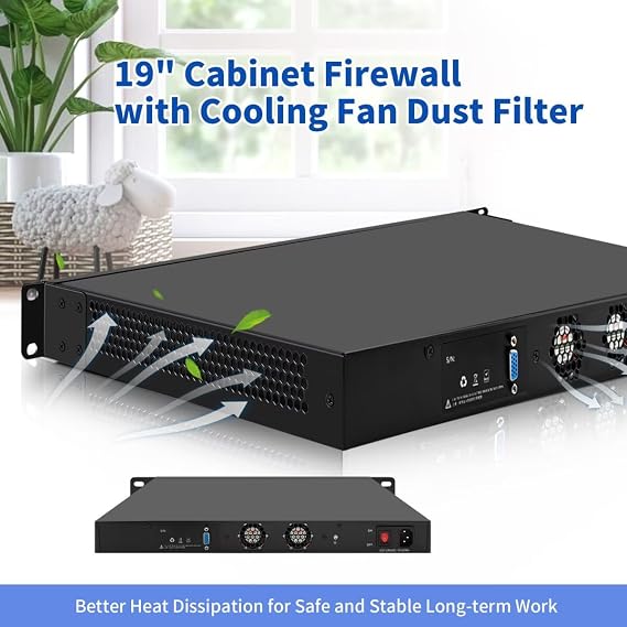 1U Firewall Appliance Rackmount Core i5 4300M, 8 Ports i226-V 2.5GbE Port, DDR3L 0G RAM 0G SSD Barebone, 19
