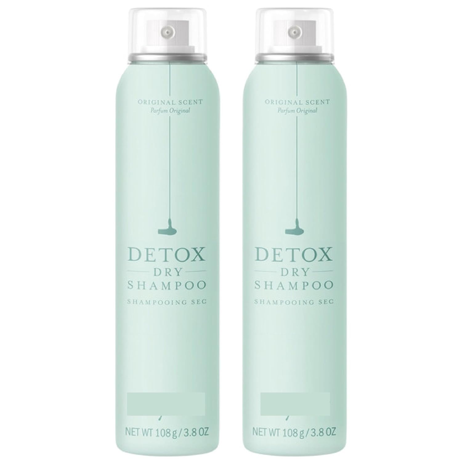 Detox Dry Shampoo Spray, Absorbs Excess Oil, Leaves Hair Looking & Feeling Clean, For All Hair Types, Original Scent, Full-Size, 3.8 Oz. Pack of 2